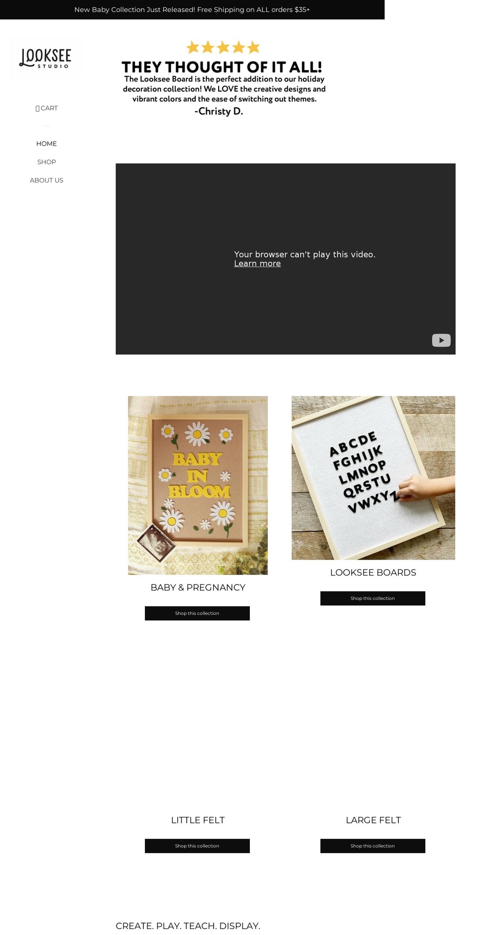 lookseestudio.com shopify website screenshot