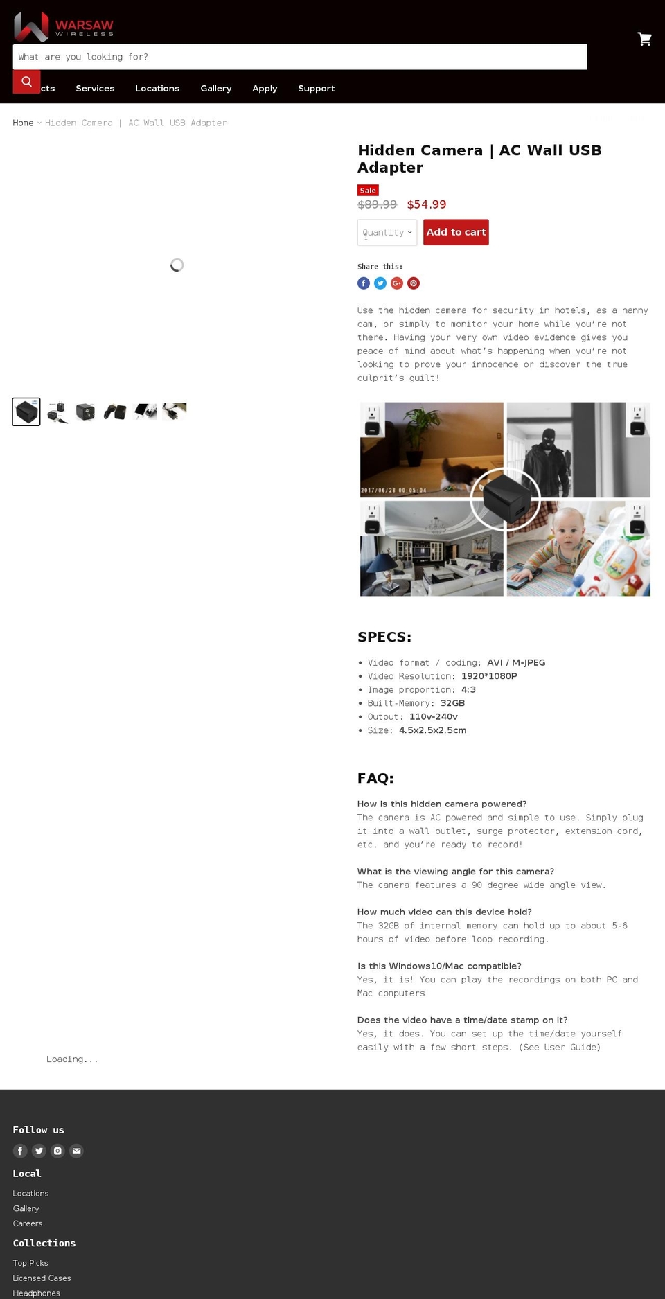 looktechs.com — Shopify storefront screenshot
