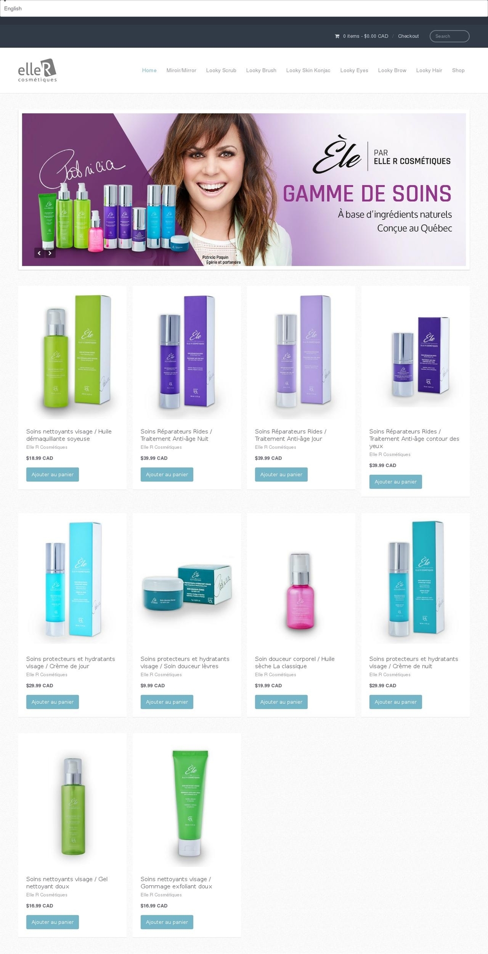lookybrow.com shopify website screenshot