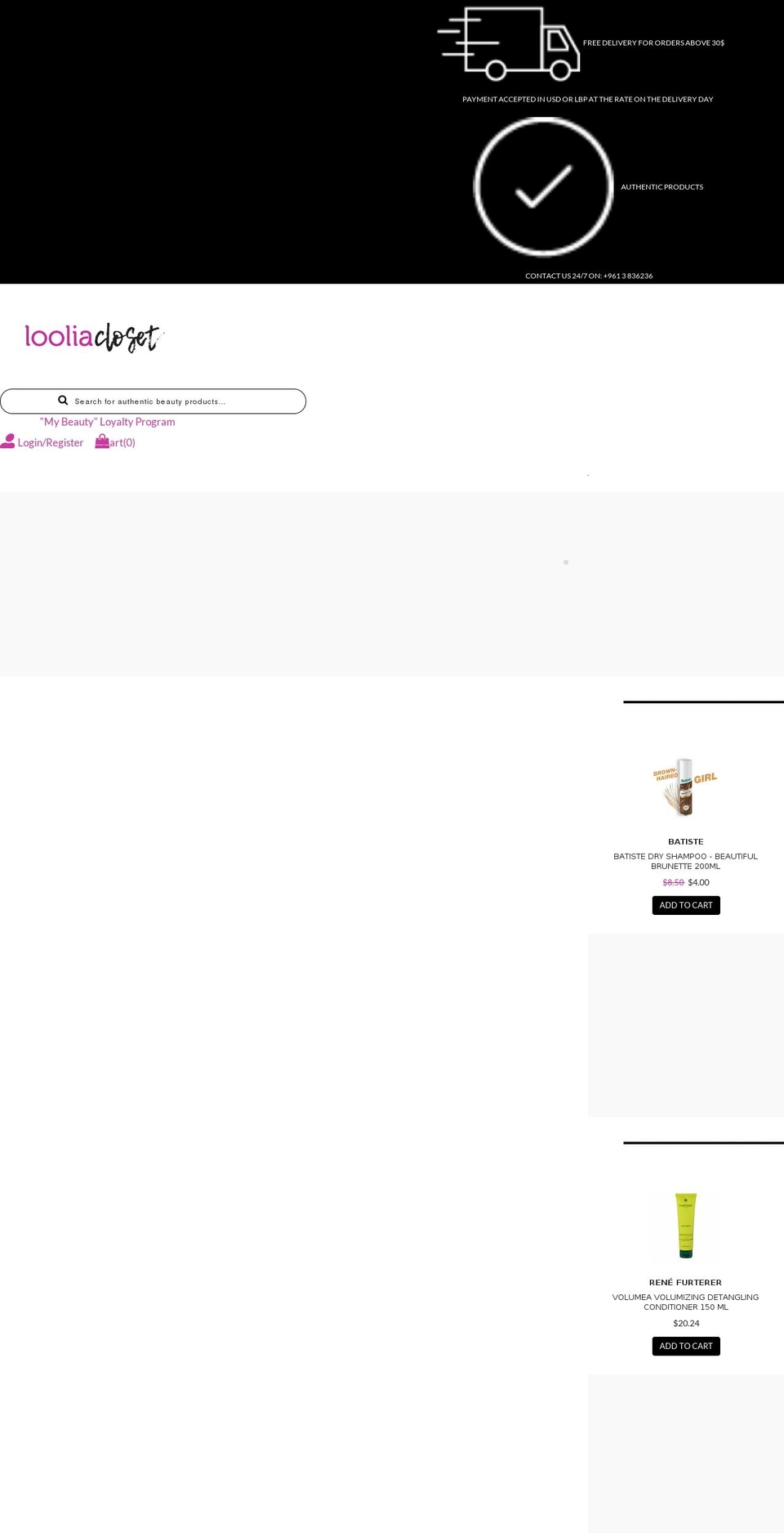 loolia-closet.myshopify.com shopify website screenshot