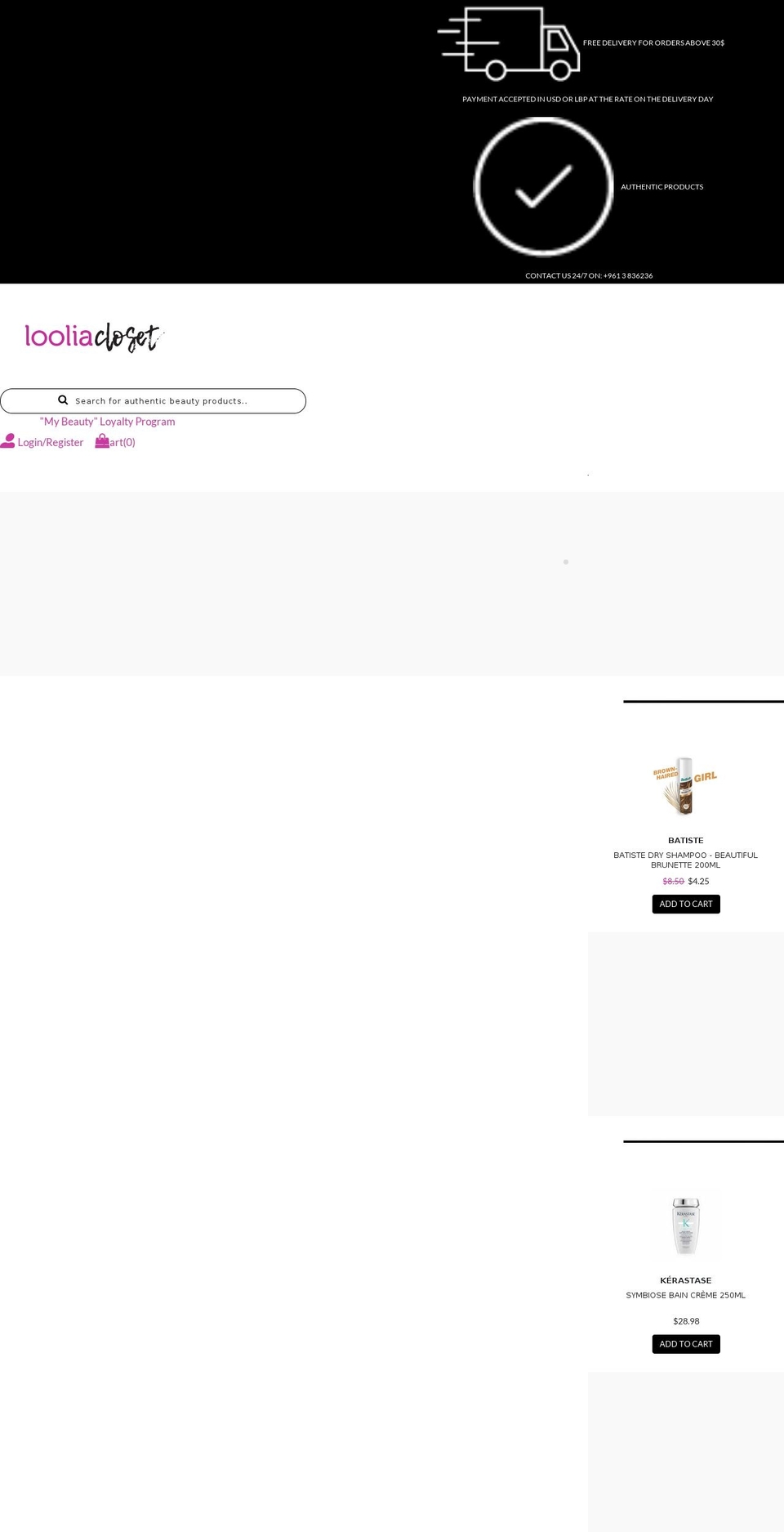 looliacloset.com — Shopify storefront screenshot