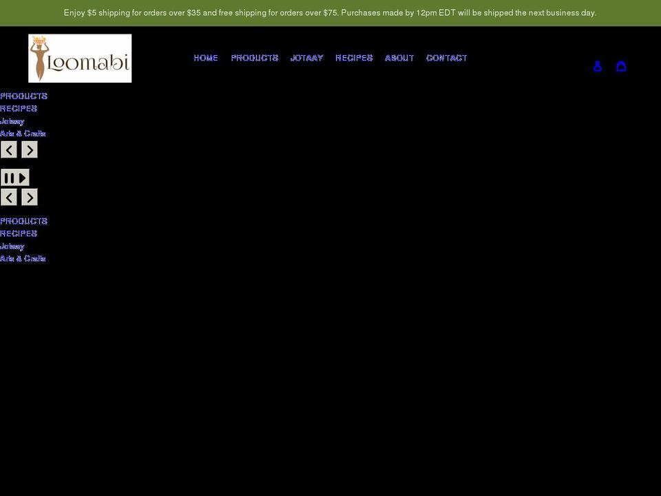 loomabi.com shopify website screenshot