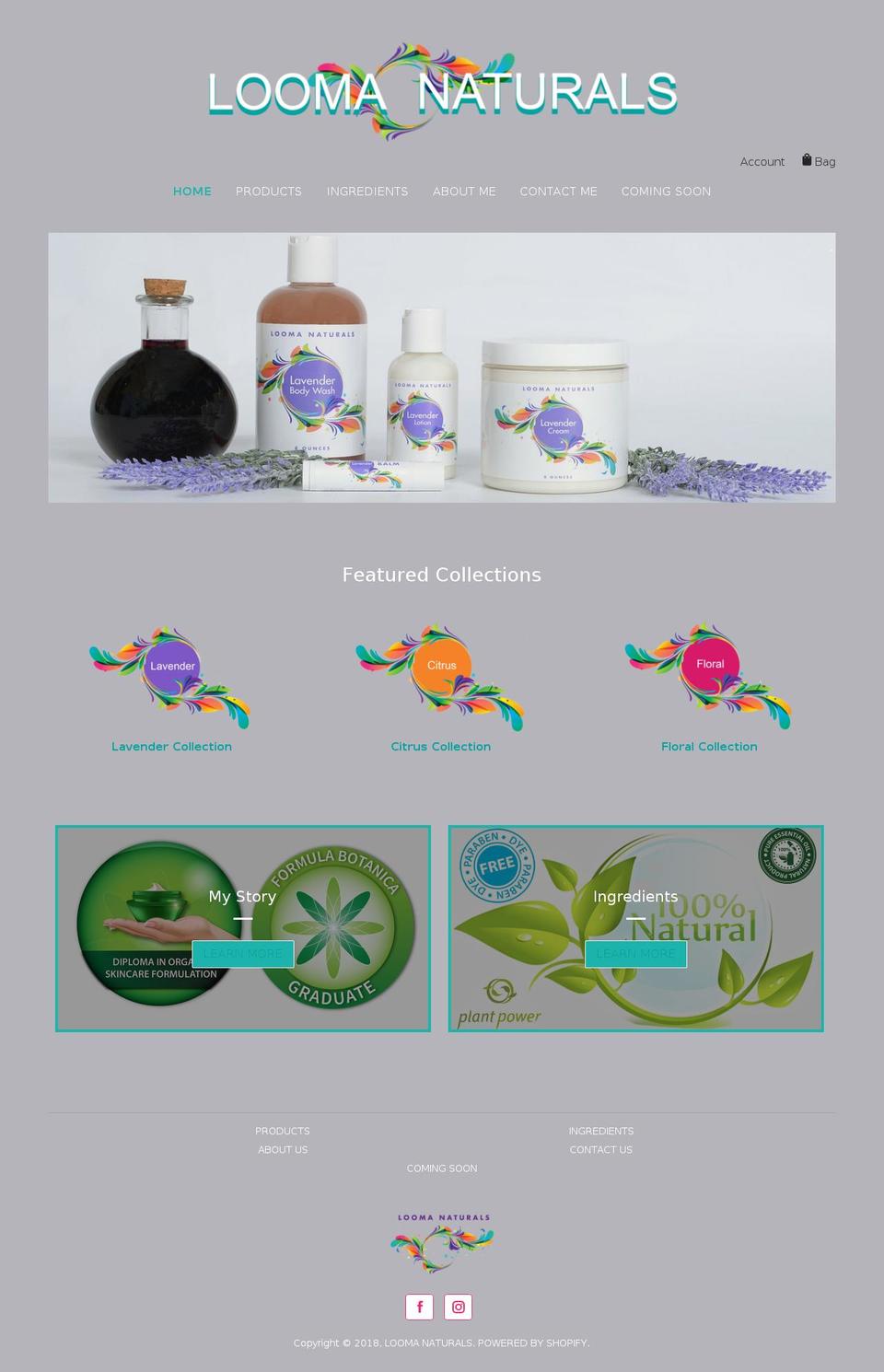loomanaturals.com — Shopify storefront screenshot