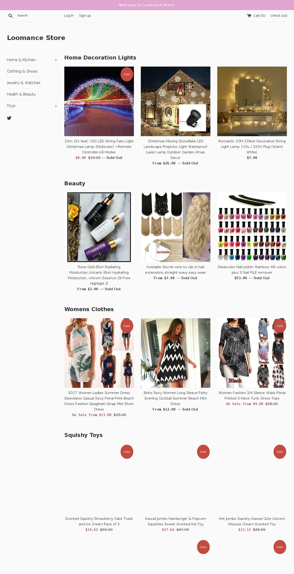 loomance.com — Shopify storefront screenshot