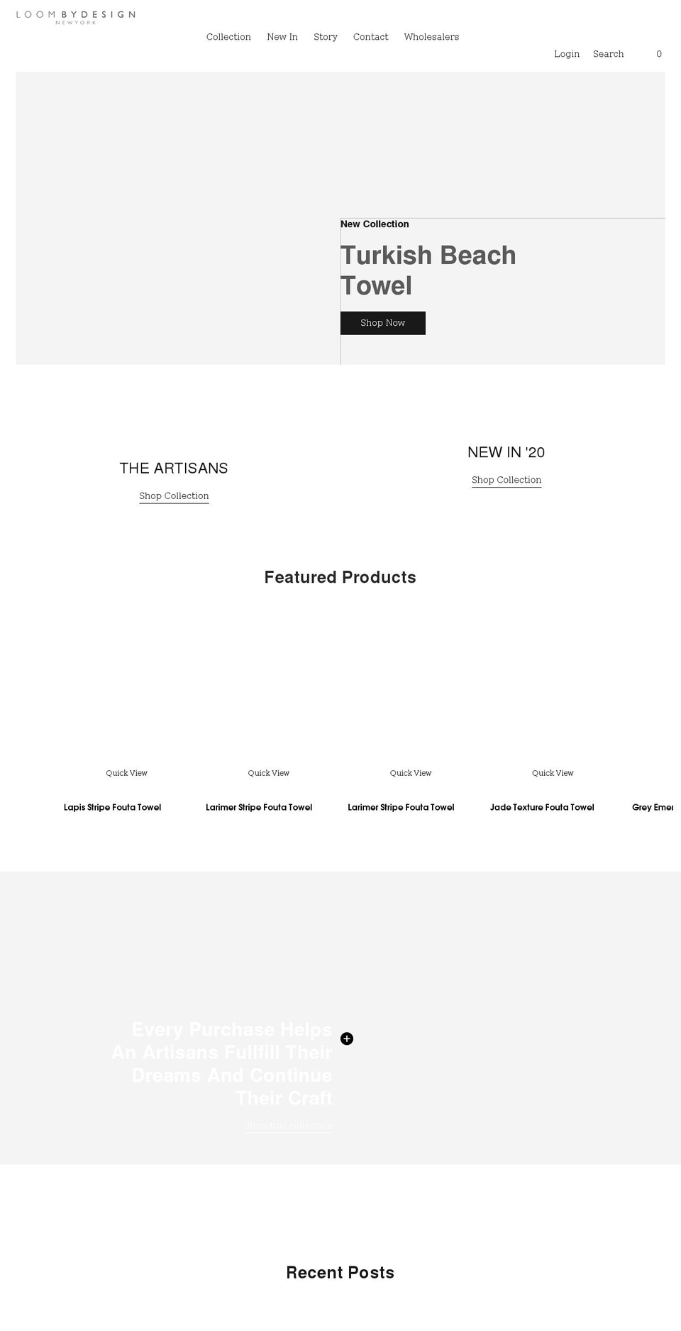 loombydesign.com shopify website screenshot
