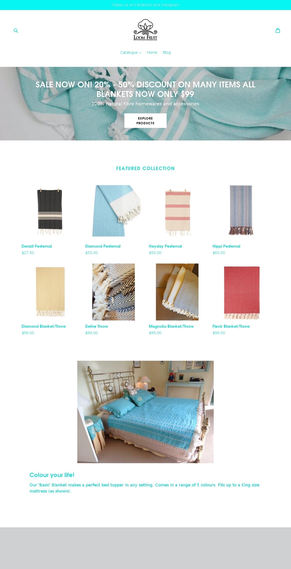 loomfruit.com — Shopify storefront screenshot