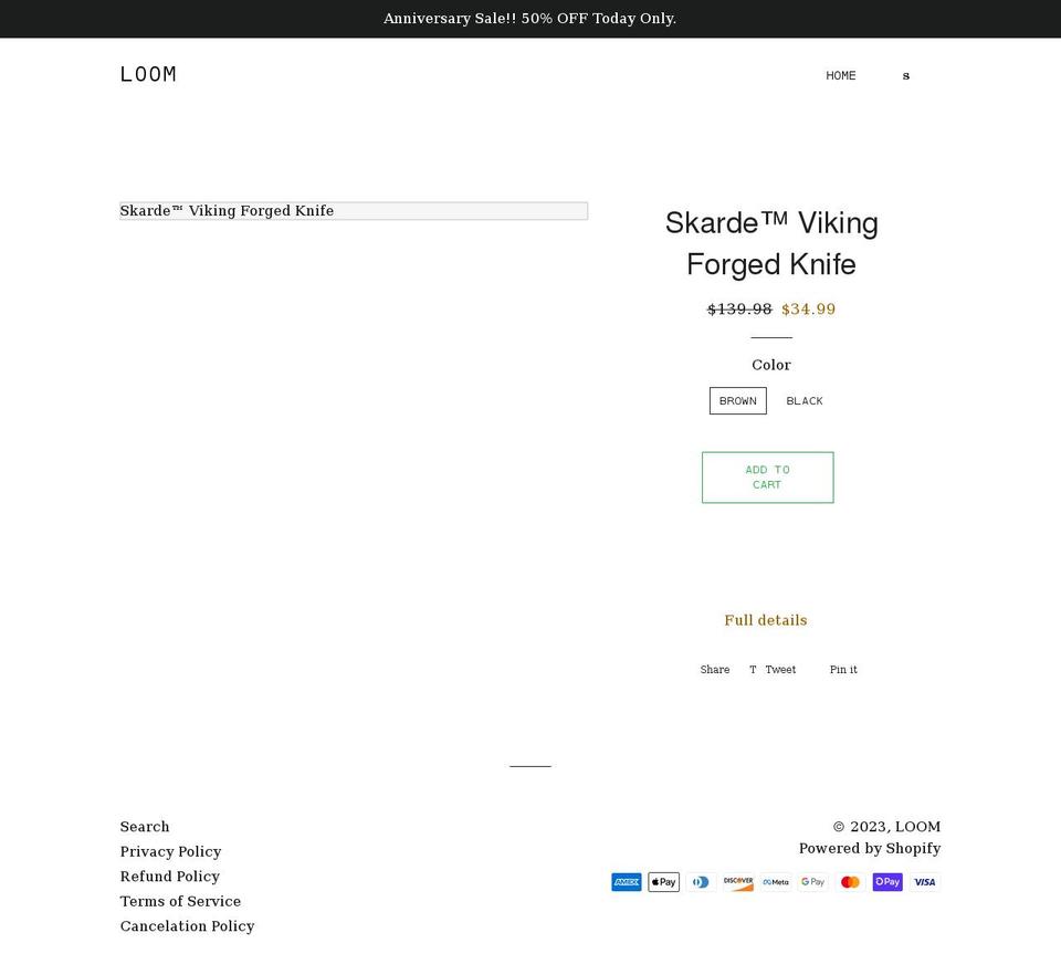 loomnova.com shopify website screenshot