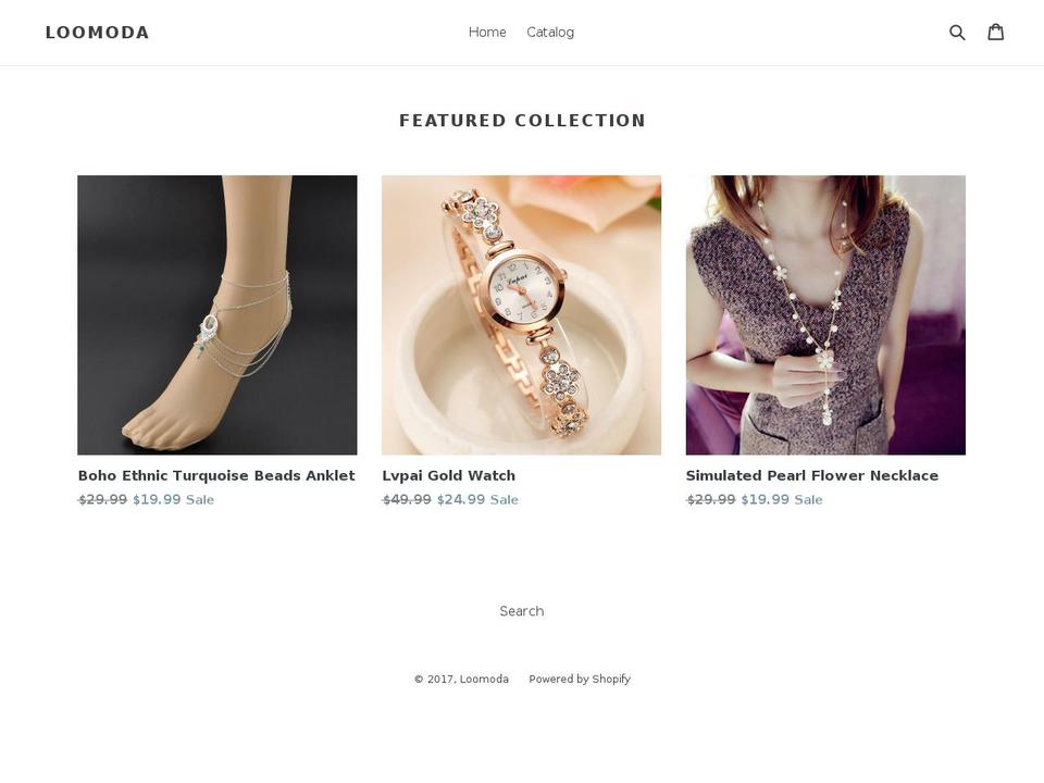 loomoda.com shopify website screenshot