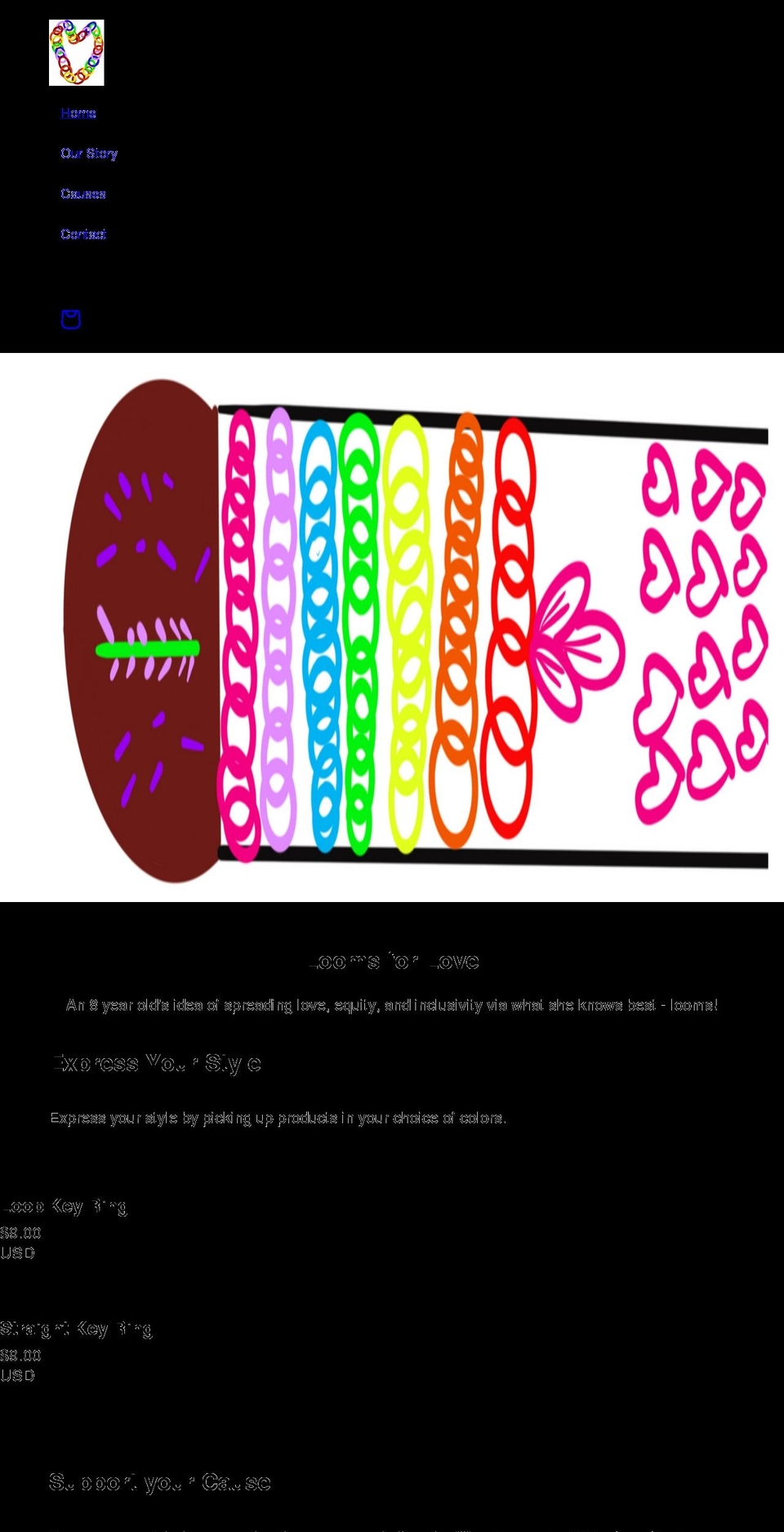 loomsforlove.com shopify website screenshot