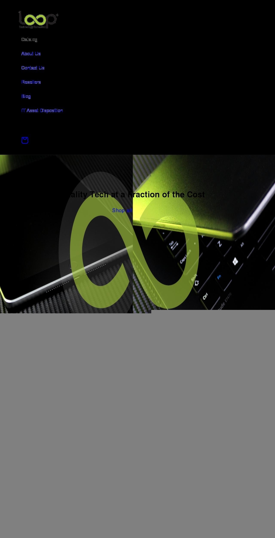loop8.co.uk shopify website screenshot