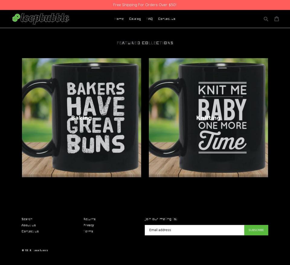 loopbubble.com — Shopify storefront screenshot