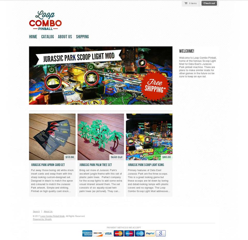 loopcombo.com shopify website screenshot