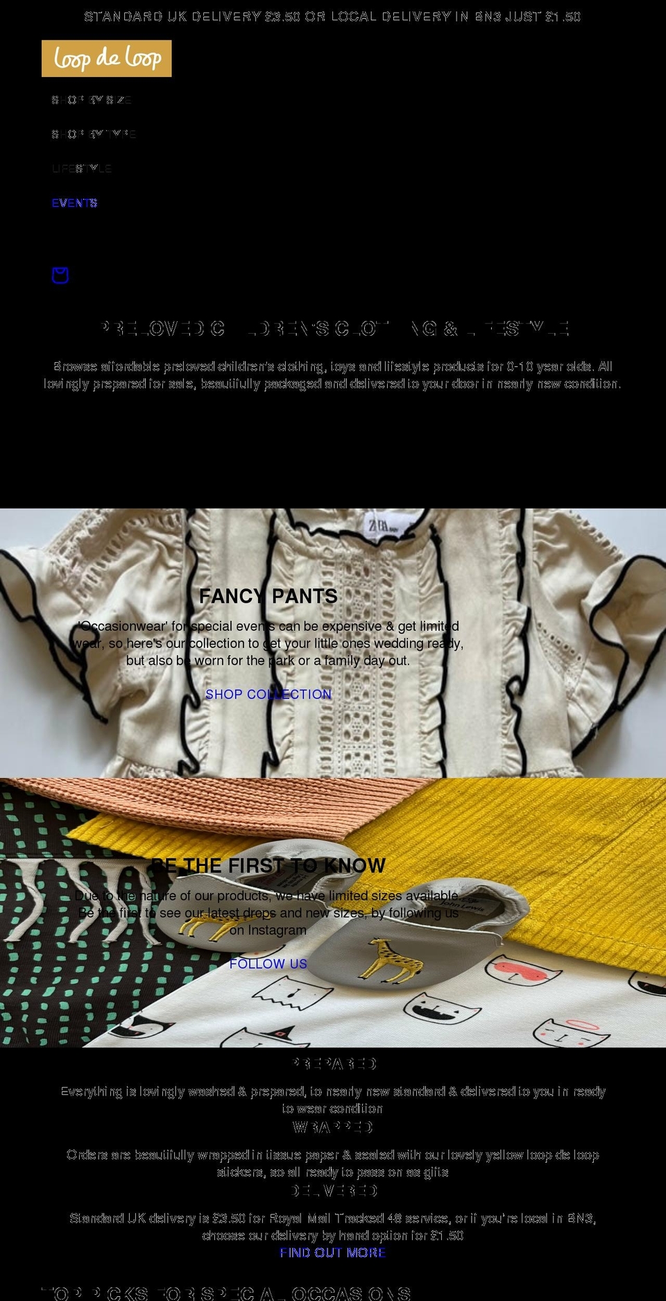 loopdeloop.com shopify website screenshot