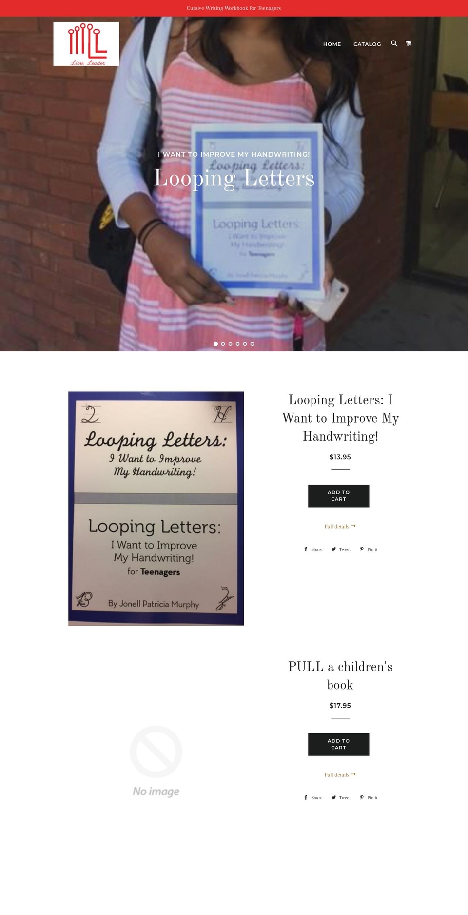 loopingletters.com — Shopify storefront screenshot