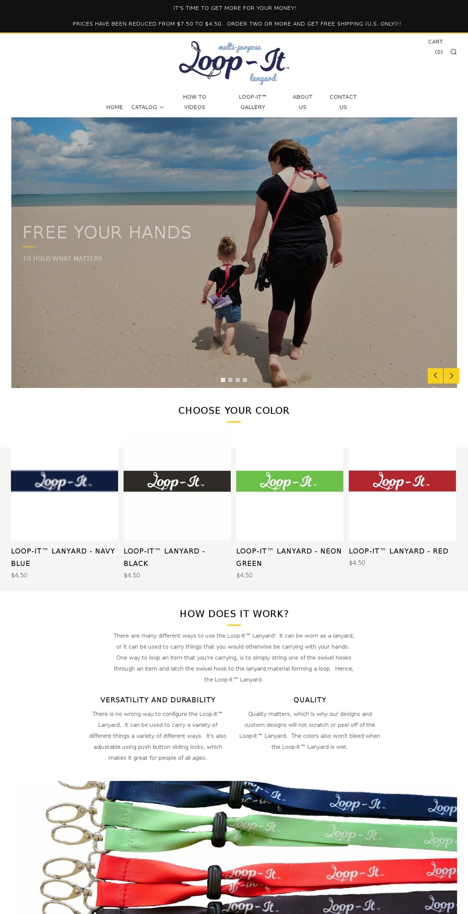 loopitlanyard.com — Shopify storefront screenshot