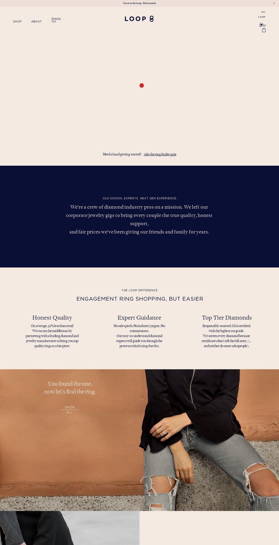 loopjewelry.com shopify website screenshot