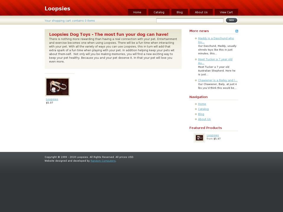 loopsies.com — Shopify storefront screenshot