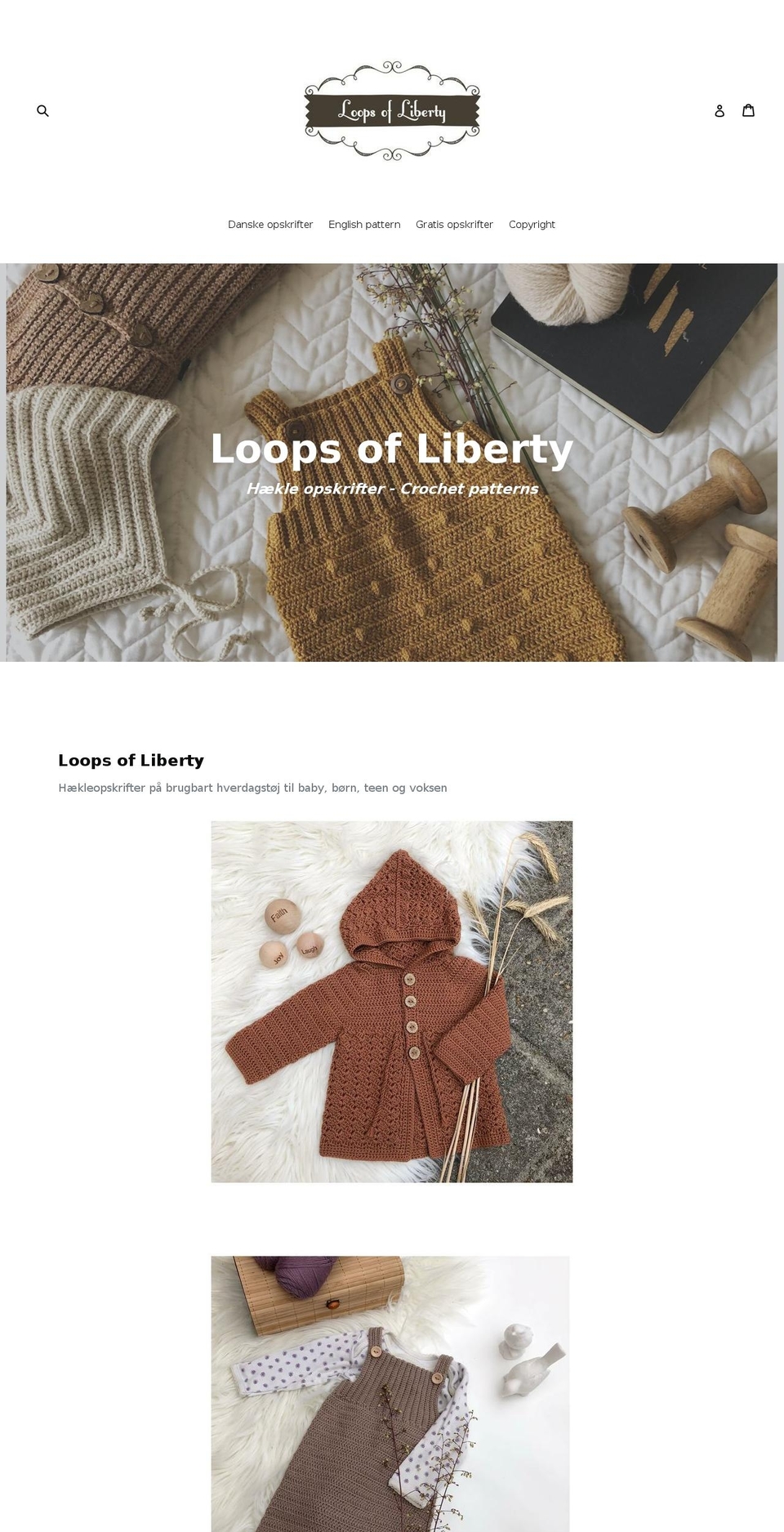 loopsofliberty.com shopify website screenshot