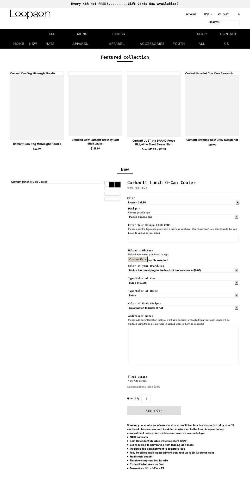 loopson.com shopify website screenshot