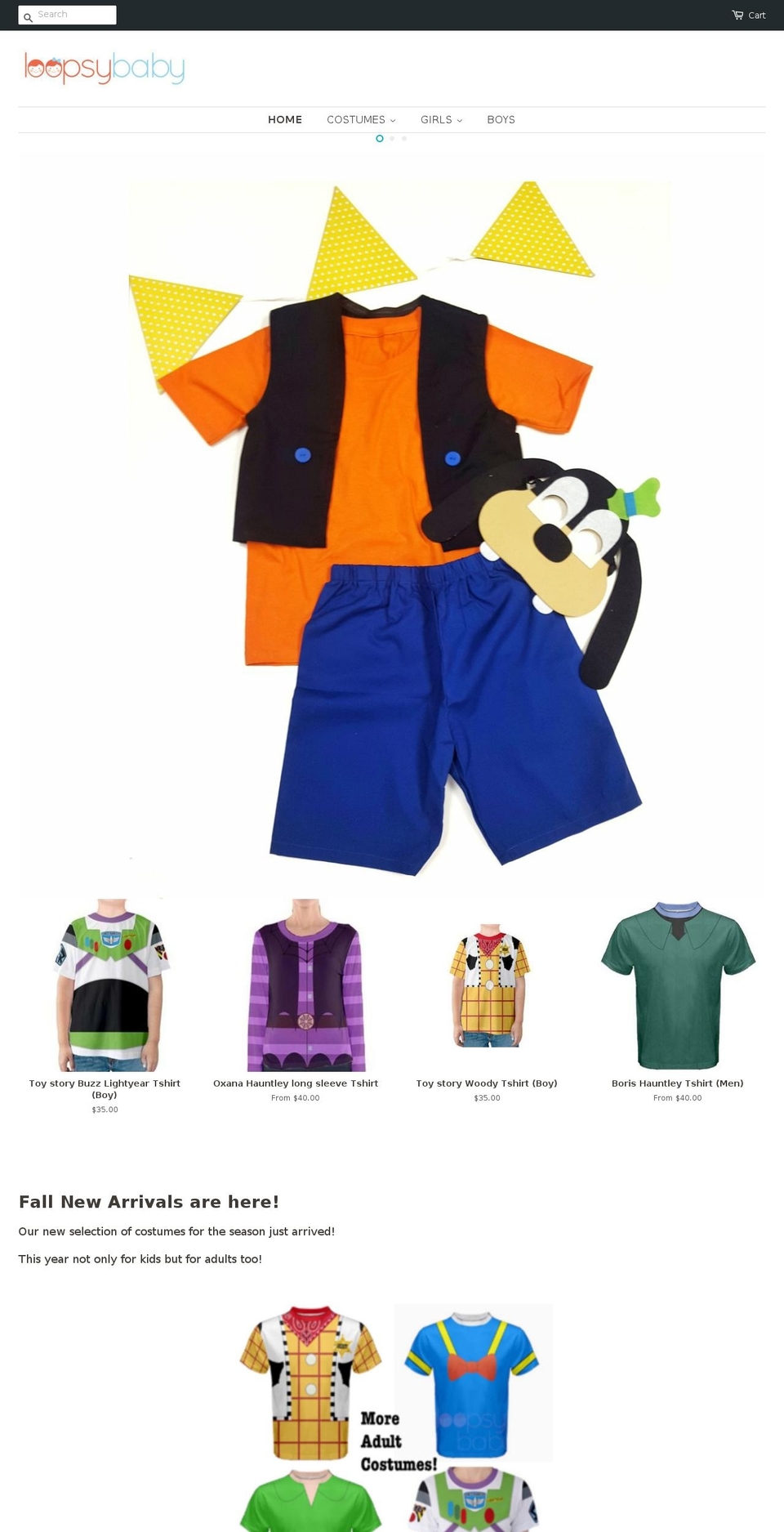 loopsybaby.com shopify website screenshot