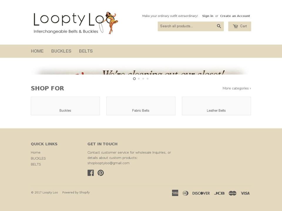 looptyloo.com shopify website screenshot
