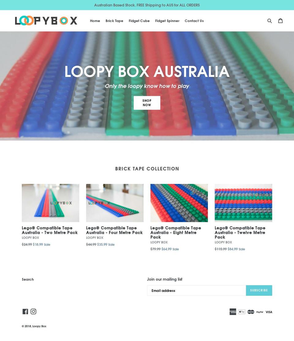 loopybox.com — Shopify storefront screenshot
