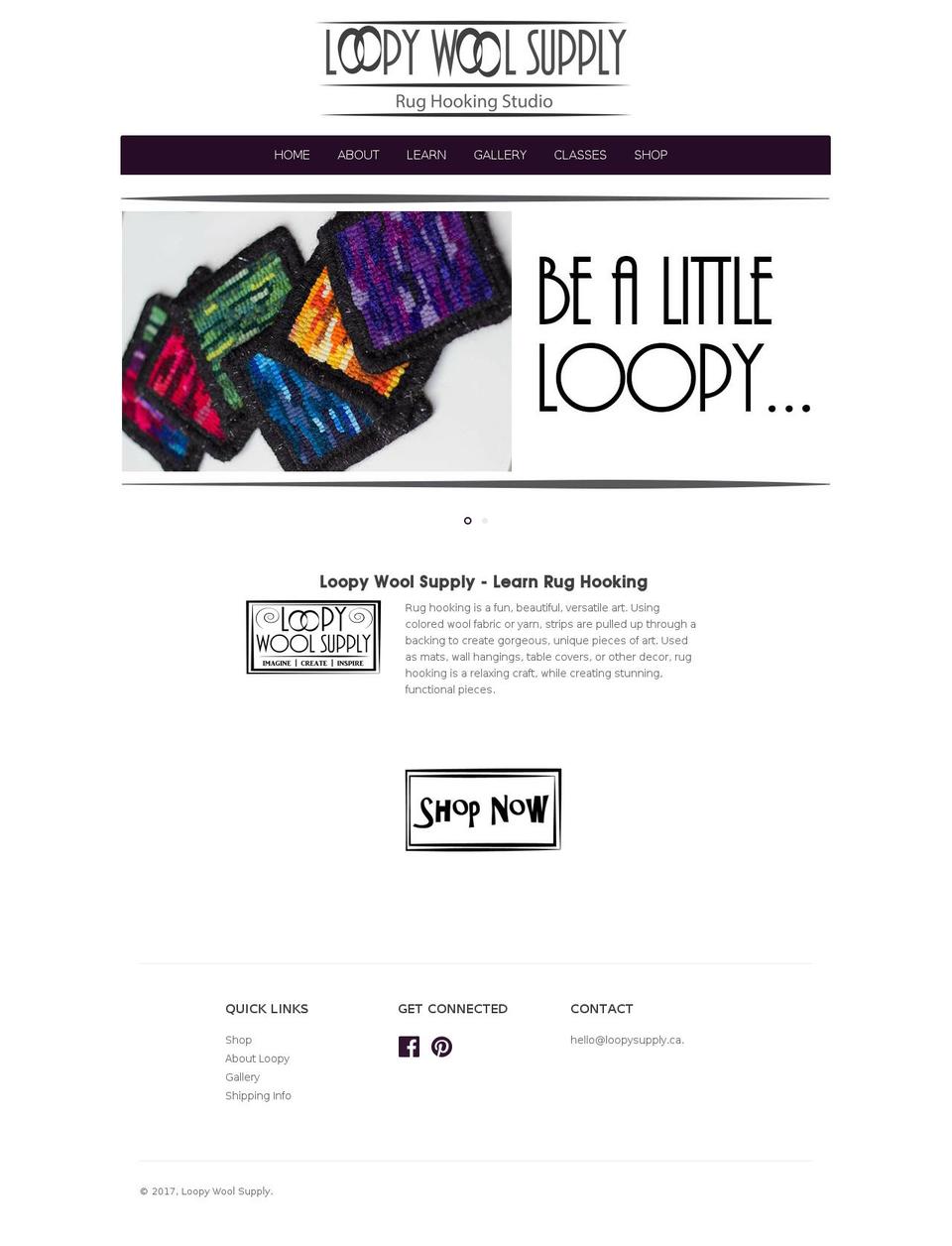 loopysupply.com shopify website screenshot