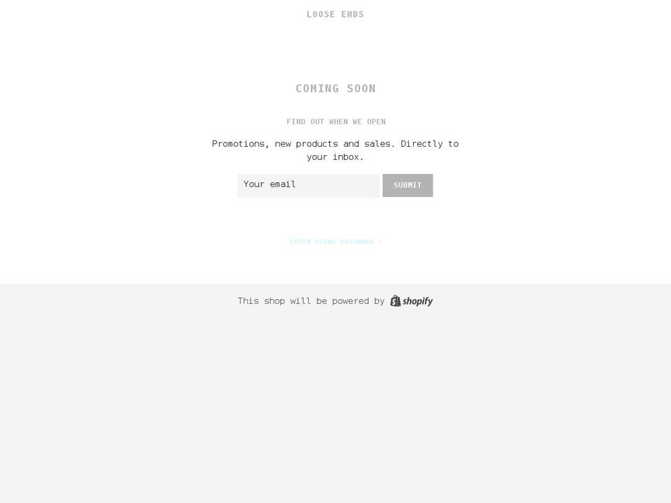 looseends.shop shopify website screenshot