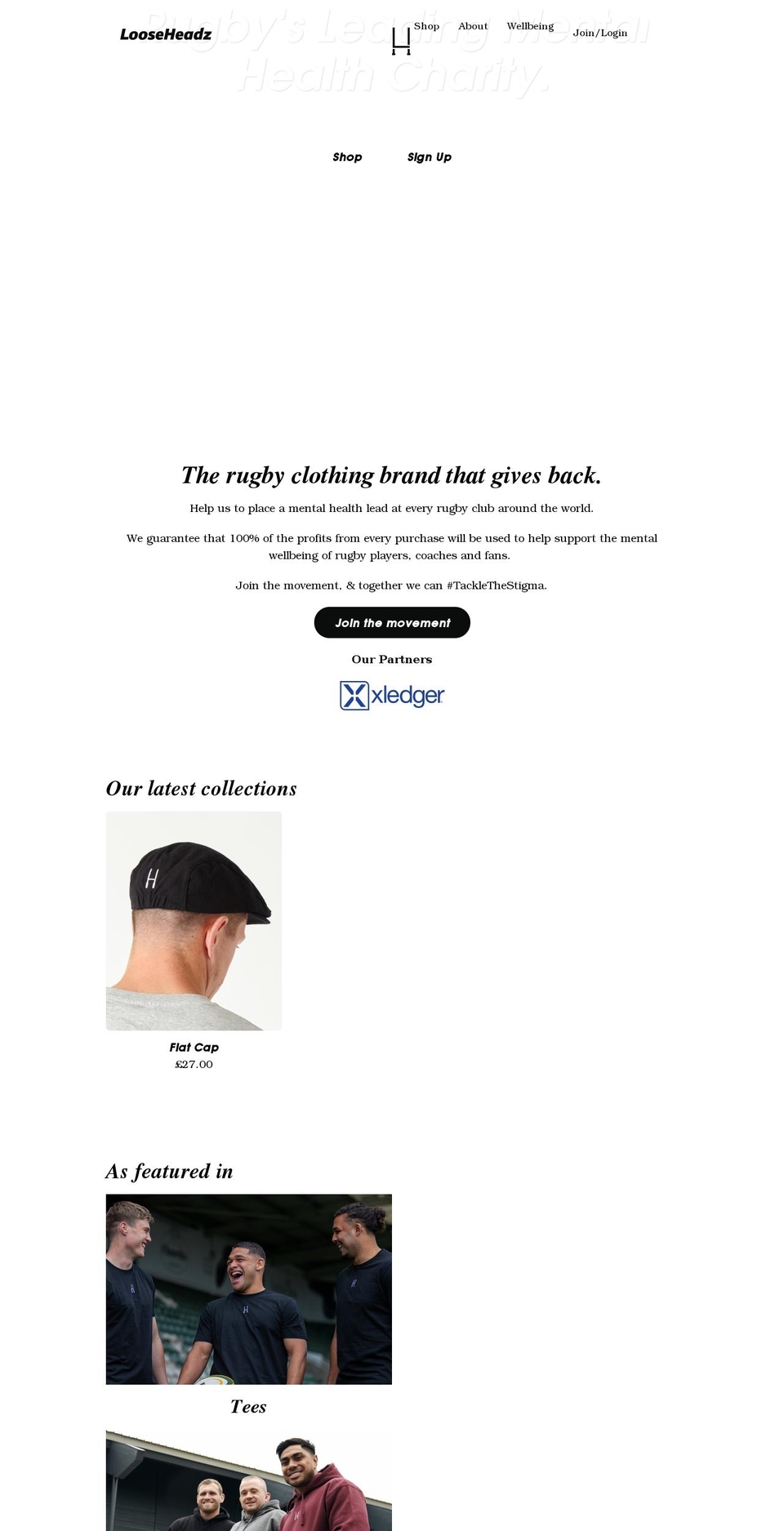 looseheadz.co.uk shopify website screenshot