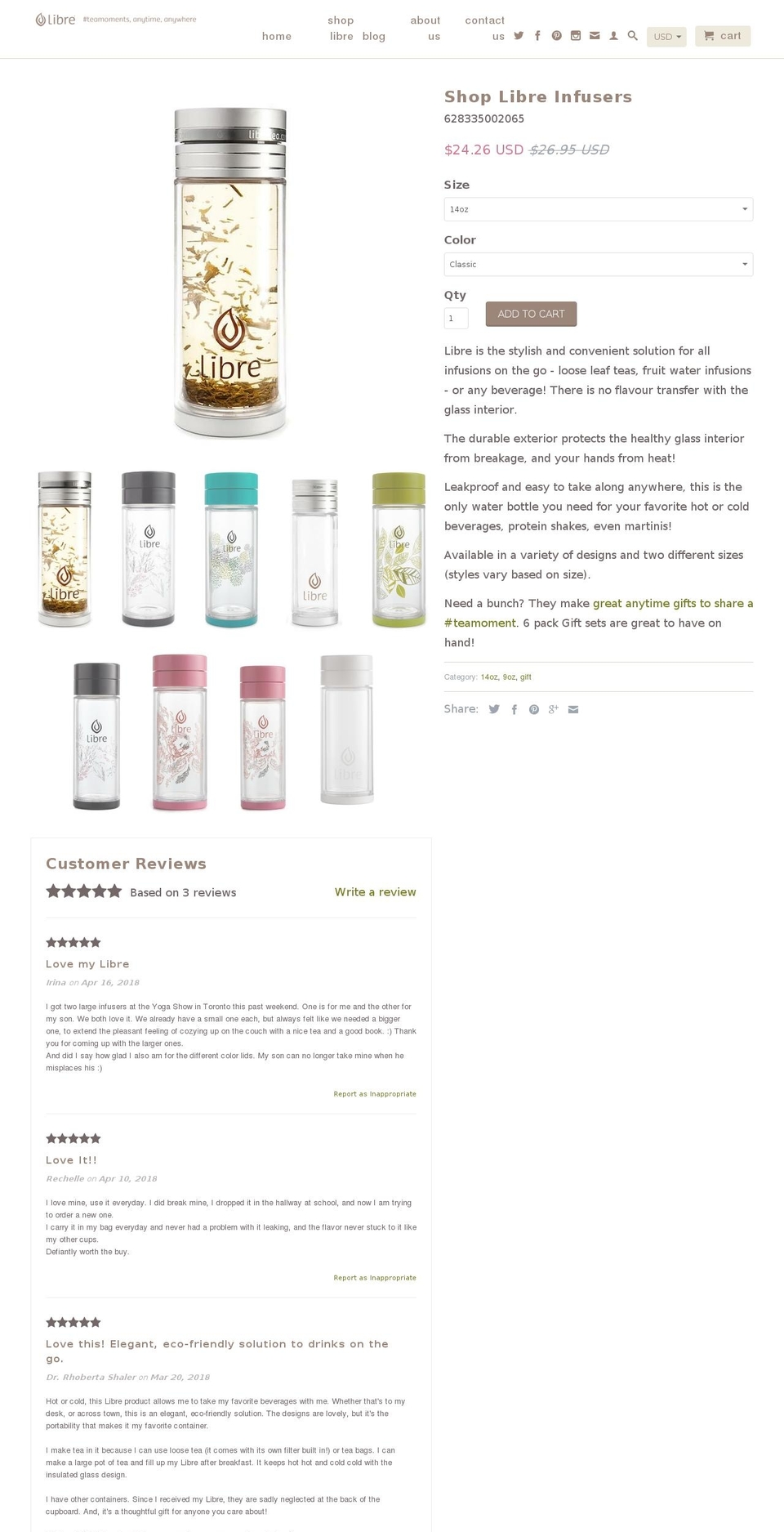 looseleafstore.com — Shopify storefront screenshot