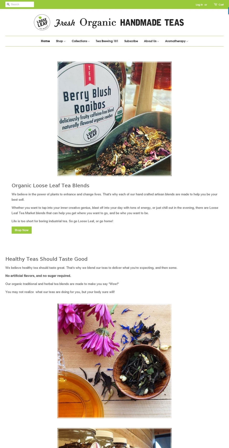 Be Yours Shopify theme site example looseleafteamarket.com