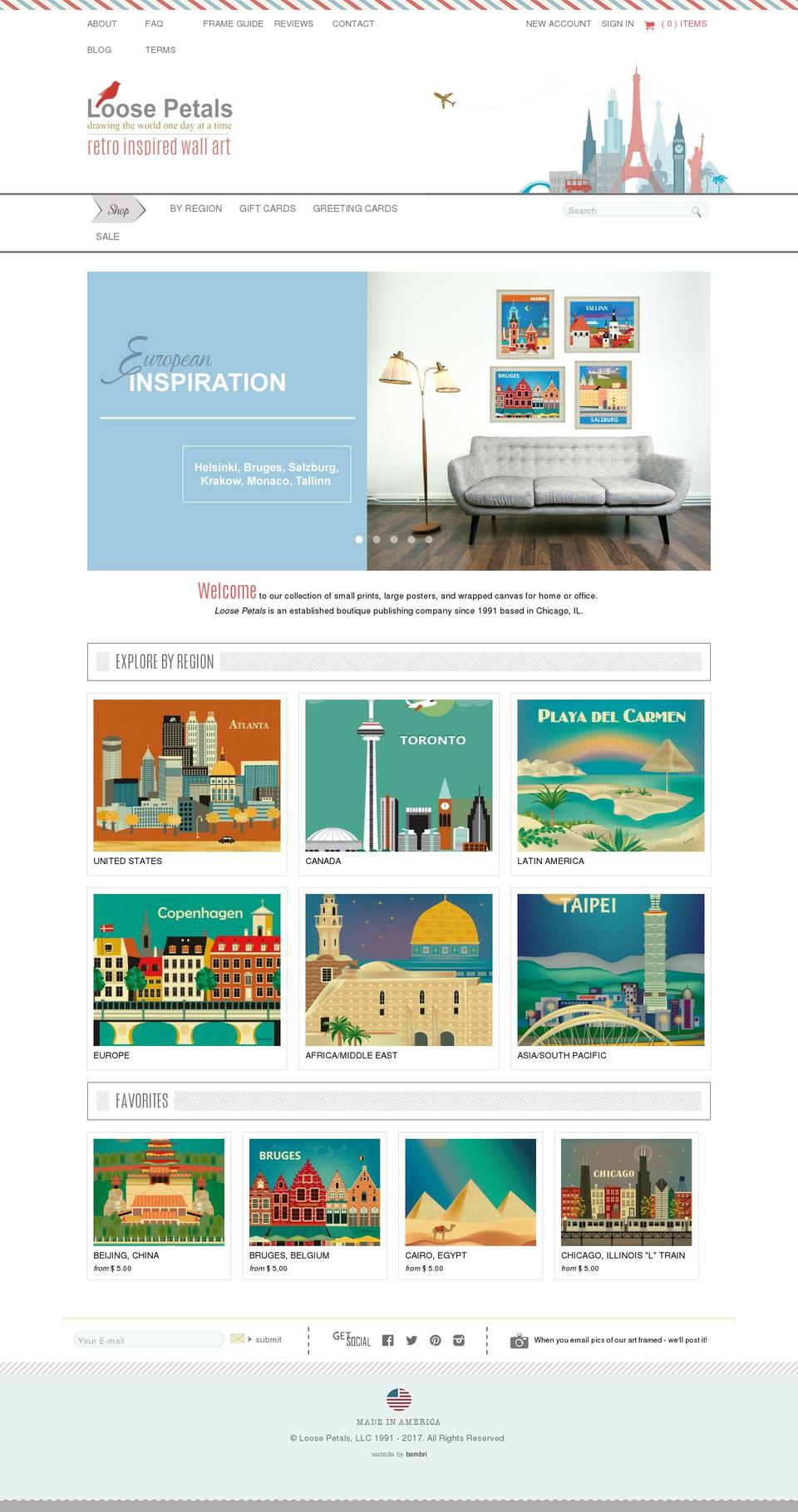 loosepetals.com shopify website screenshot