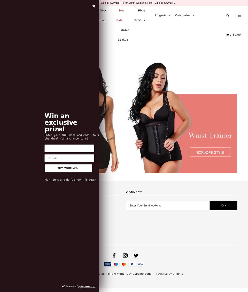 loosesize.com — Shopify storefront screenshot