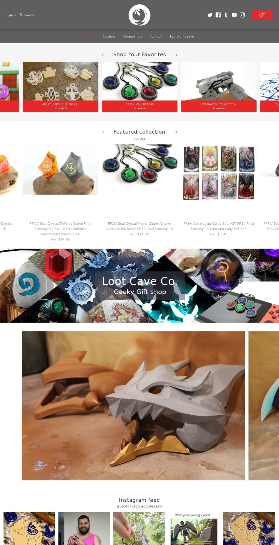 lootcaveco.com shopify website screenshot