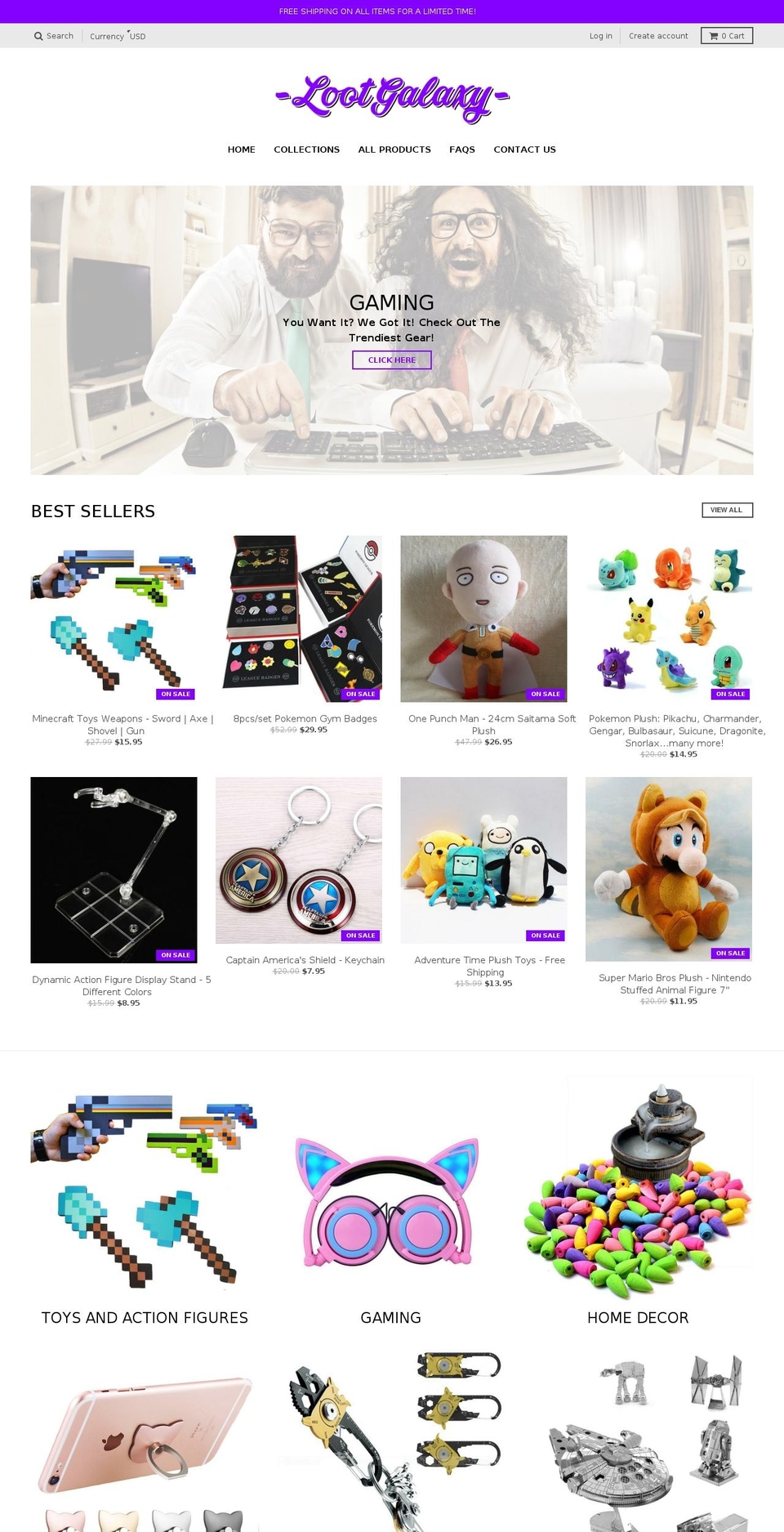 lootgalaxy.com — Shopify storefront screenshot