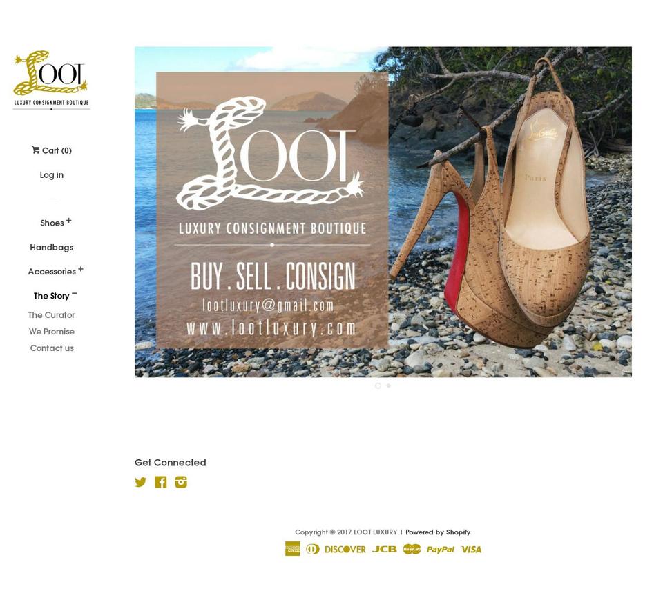 lootluxury.com shopify website screenshot