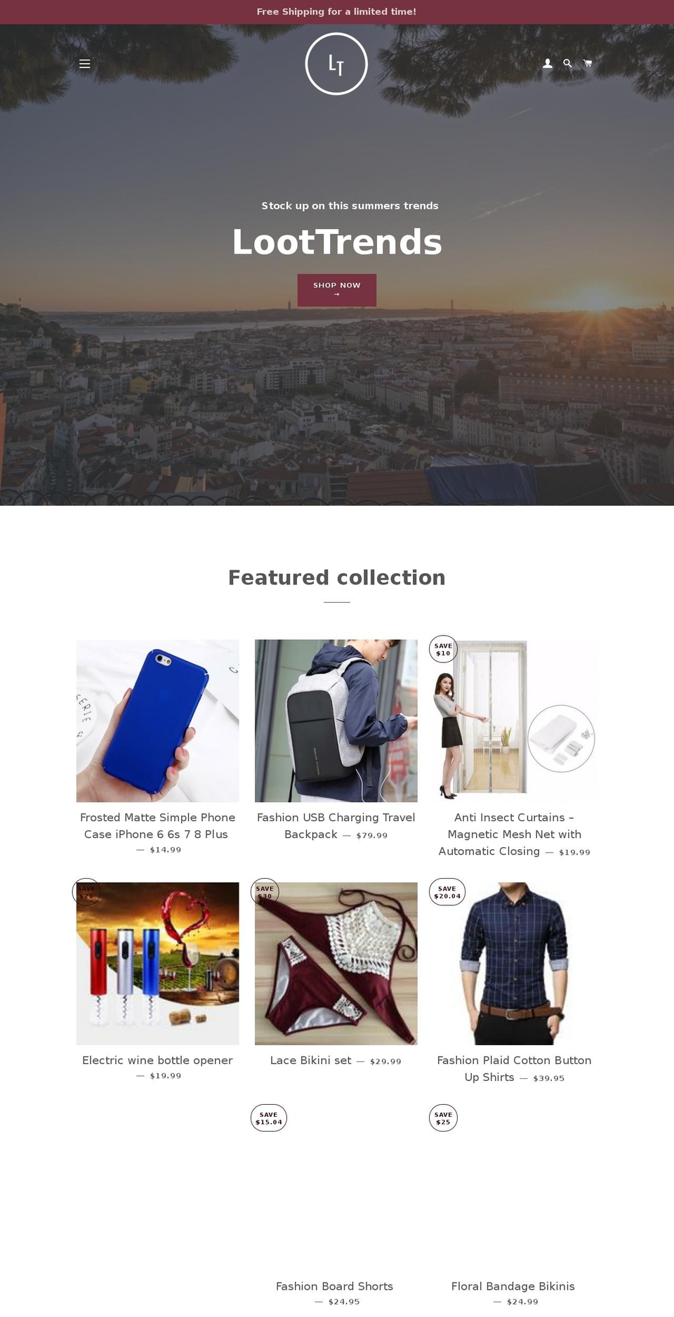 loottrends.com — Shopify storefront screenshot
