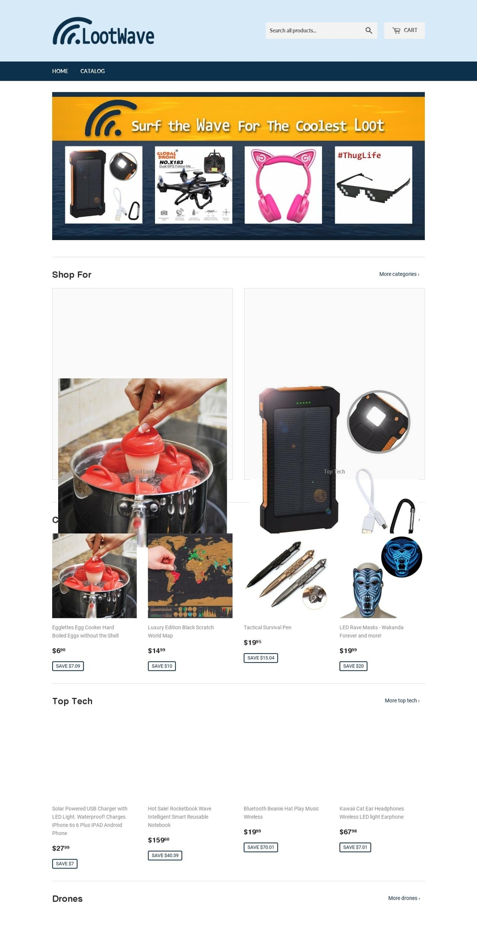 lootwave.com — Shopify storefront screenshot