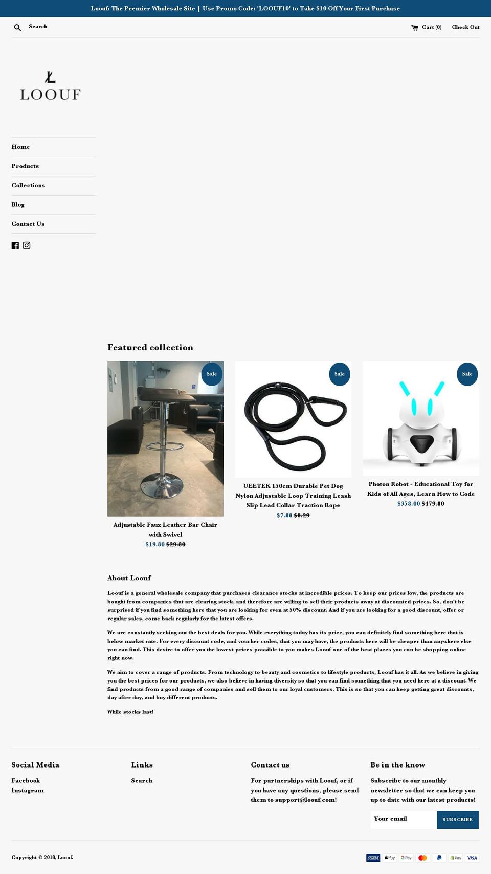 loouf.com — Shopify storefront screenshot