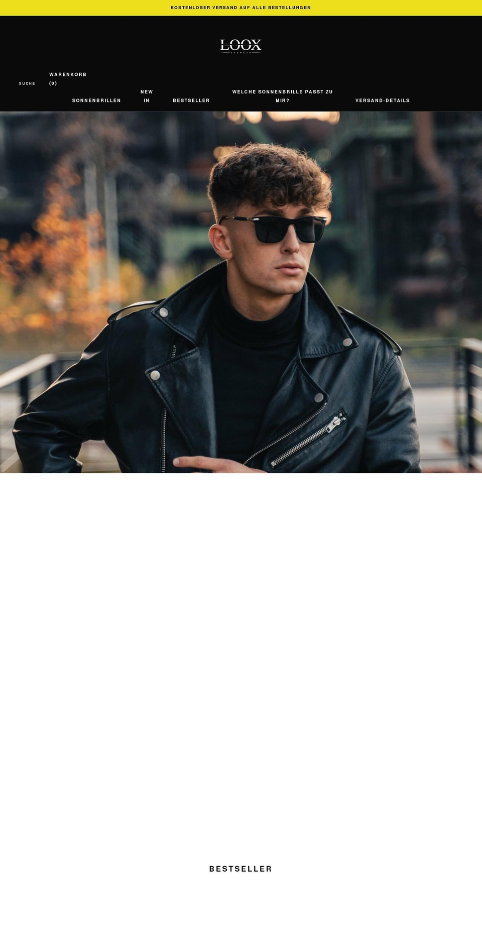 loox-eyewear.de shopify website screenshot