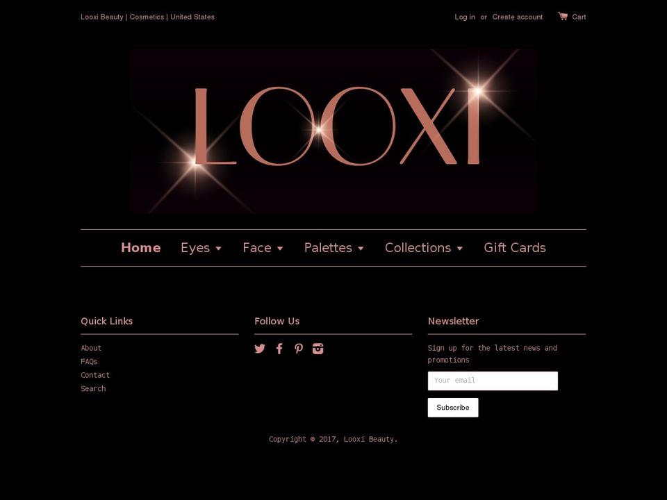 looxibeauty.com shopify website screenshot