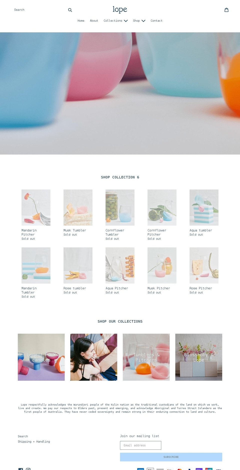 lopehome.com shopify website screenshot