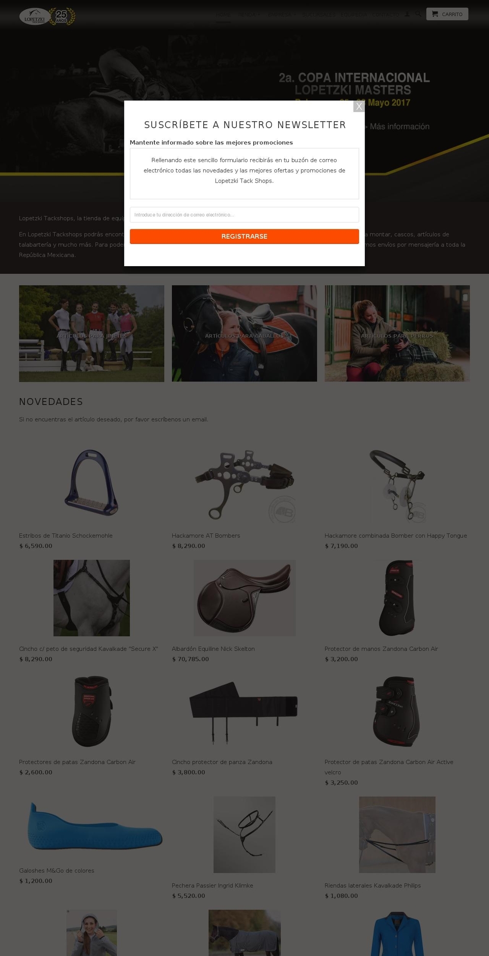 lopetzki-tackshops.com shopify website screenshot