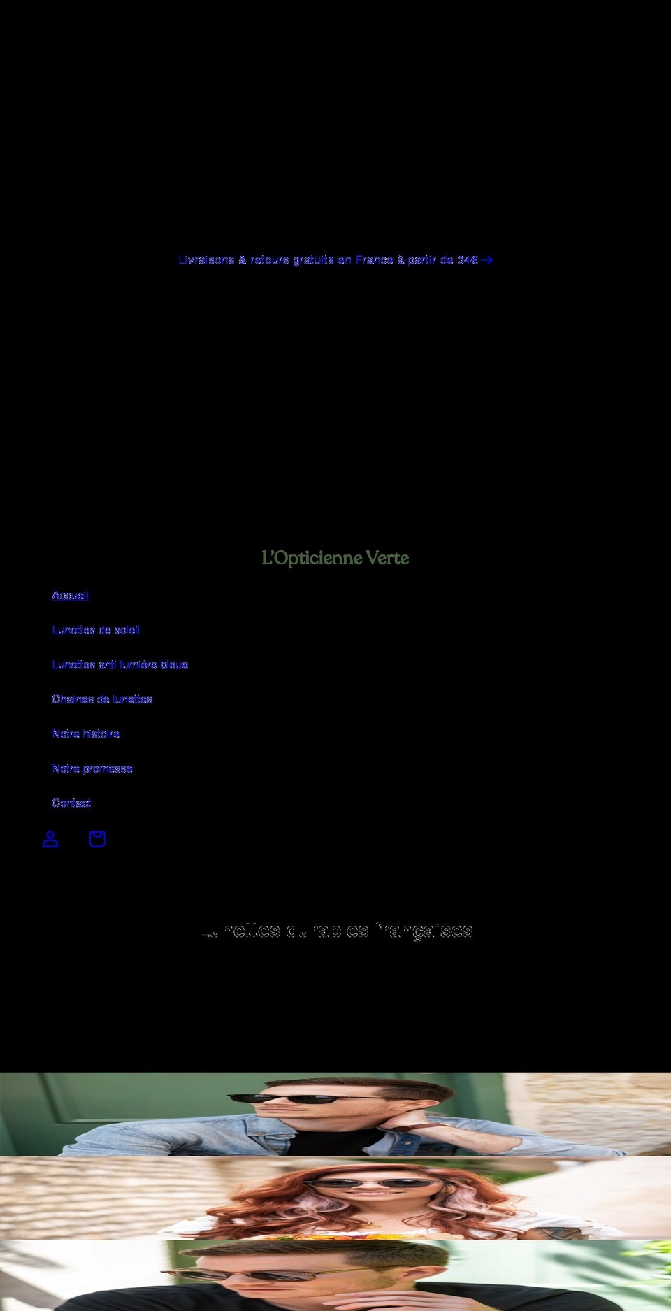 lopticienneverte.com shopify website screenshot