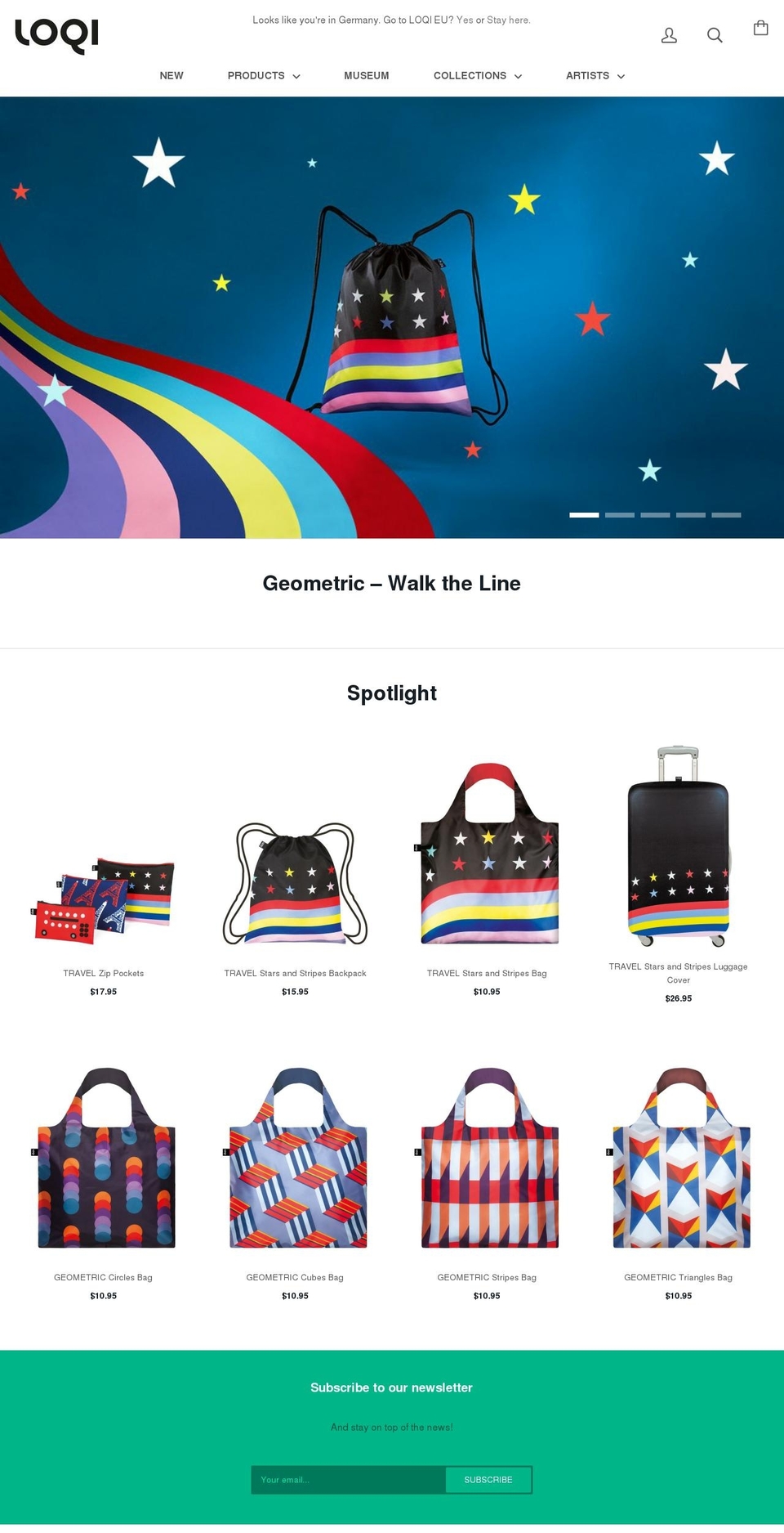 loqistore.com shopify website screenshot