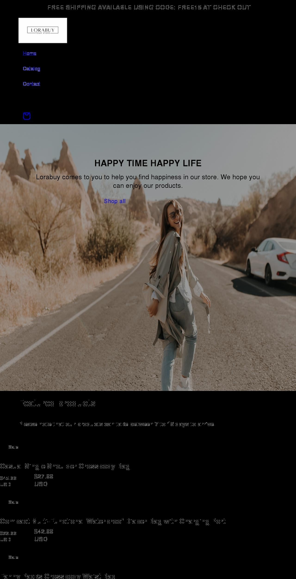 lorabuy.com shopify website screenshot