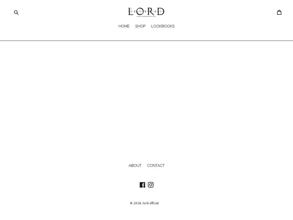 lord-official.com — Shopify storefront screenshot