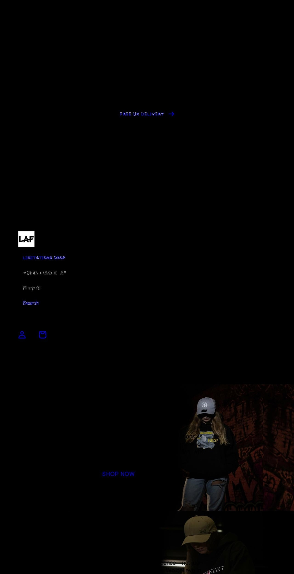 lordalfiefilm.com shopify website screenshot