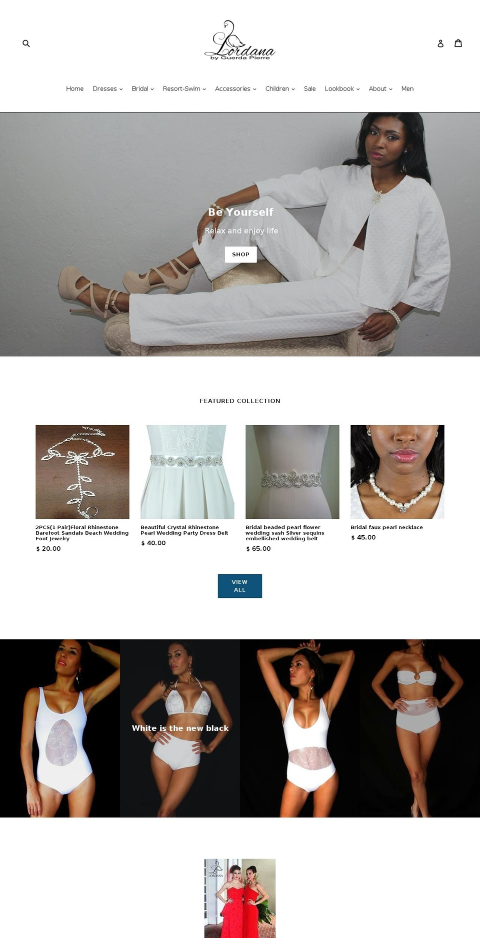 lordanaswim.com shopify website screenshot