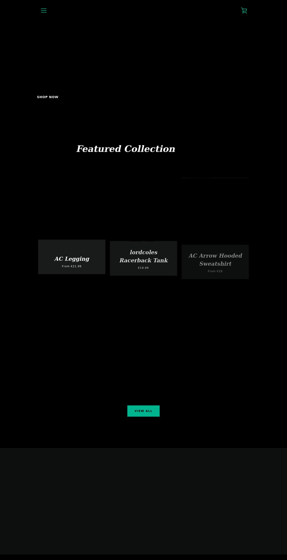 lordcoles.com shopify website screenshot